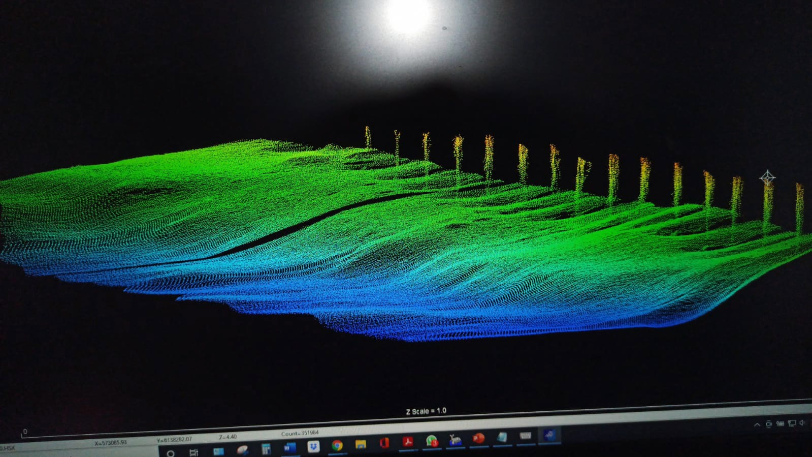 Site survey of the manoeuvring and berthing basin at the Montevideo specialised grain terminal, TGM